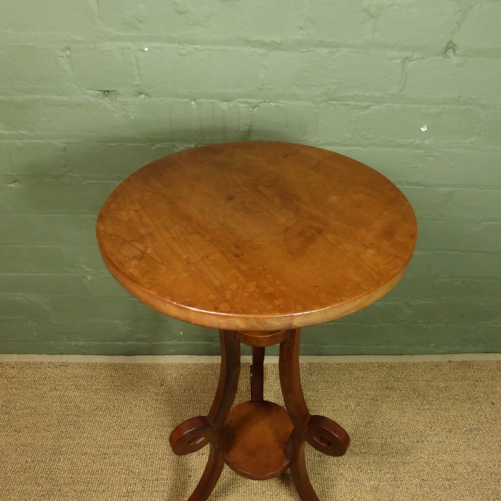 19TH C FRUITWOOD STAND, TORCHERE View V