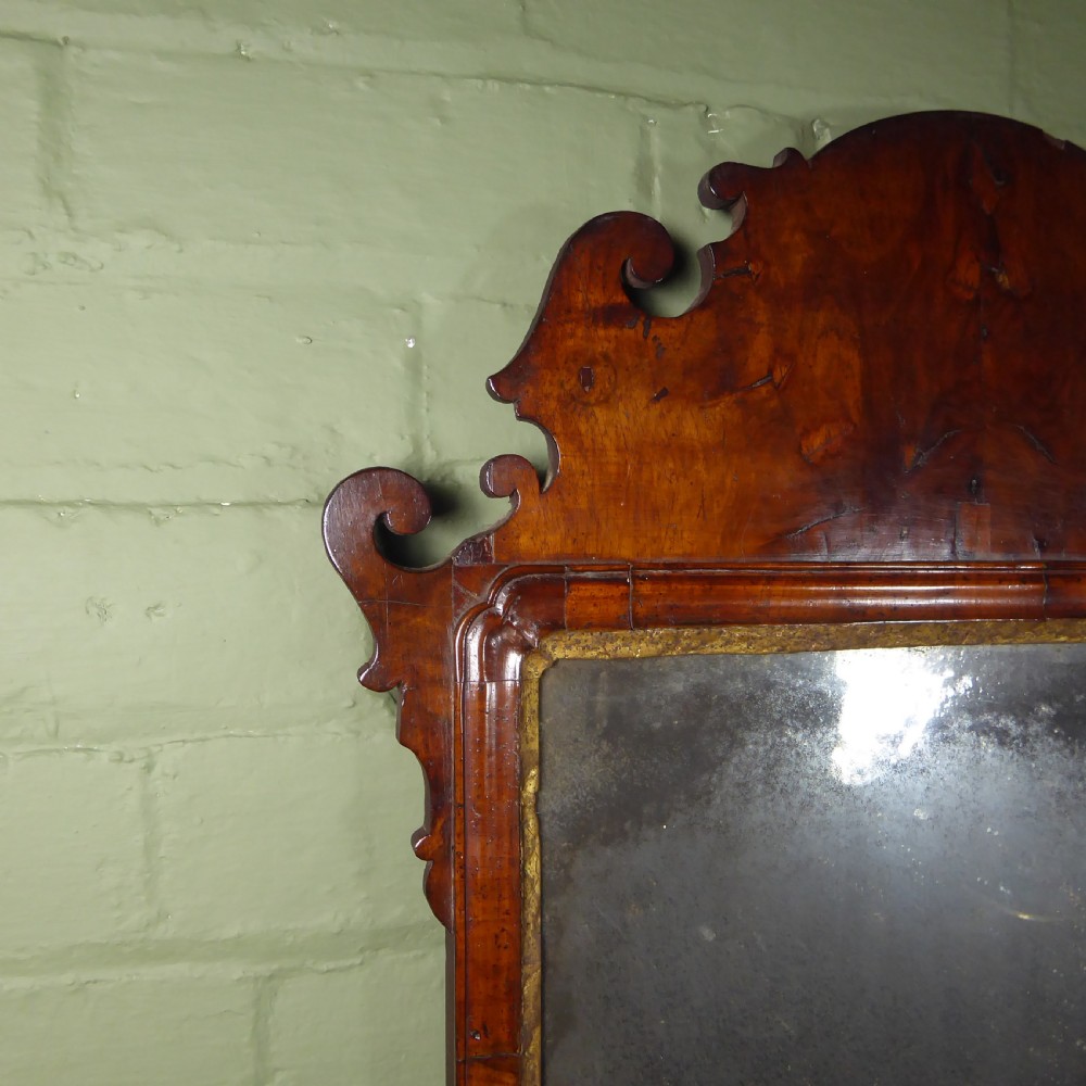 18TH C WALNUT FRET CUT MIRROR View III
