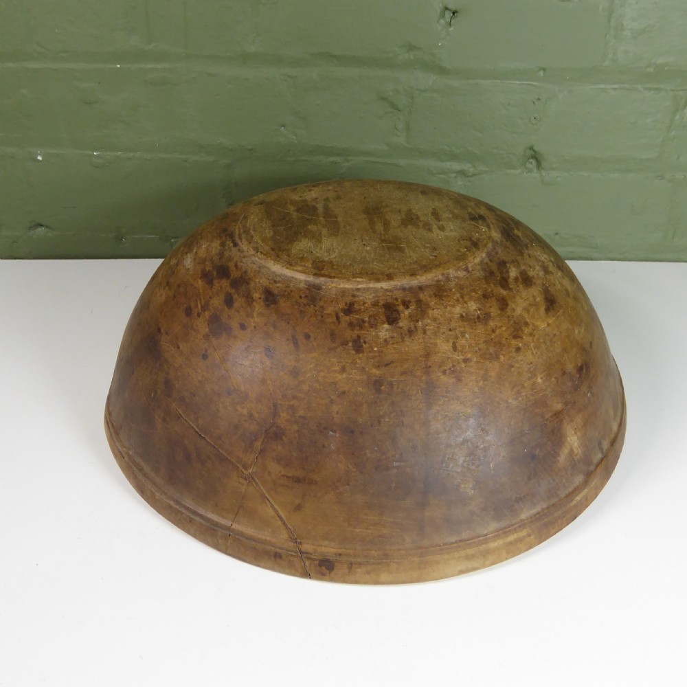 LARGE 19TH C DAIRY BOWL View II