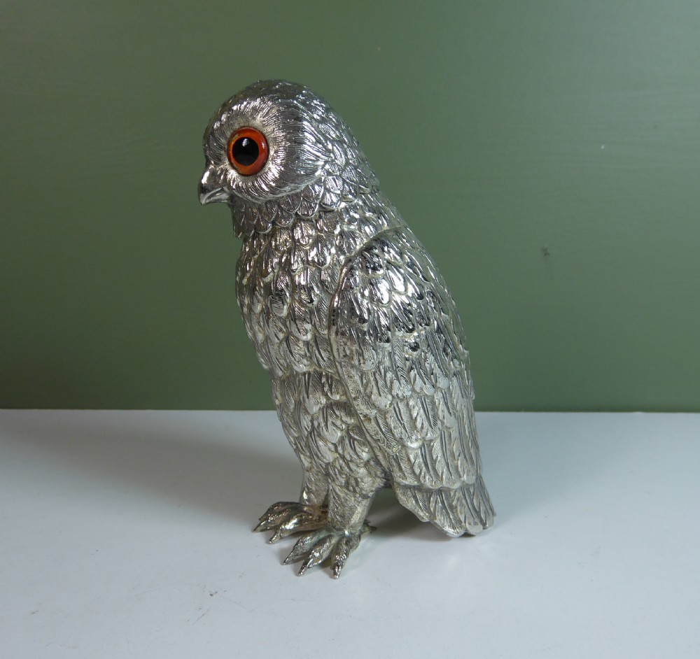SILVER PLATED OWL View III