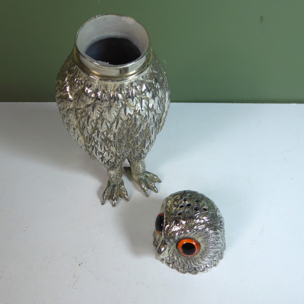 SILVER PLATED OWL View IV