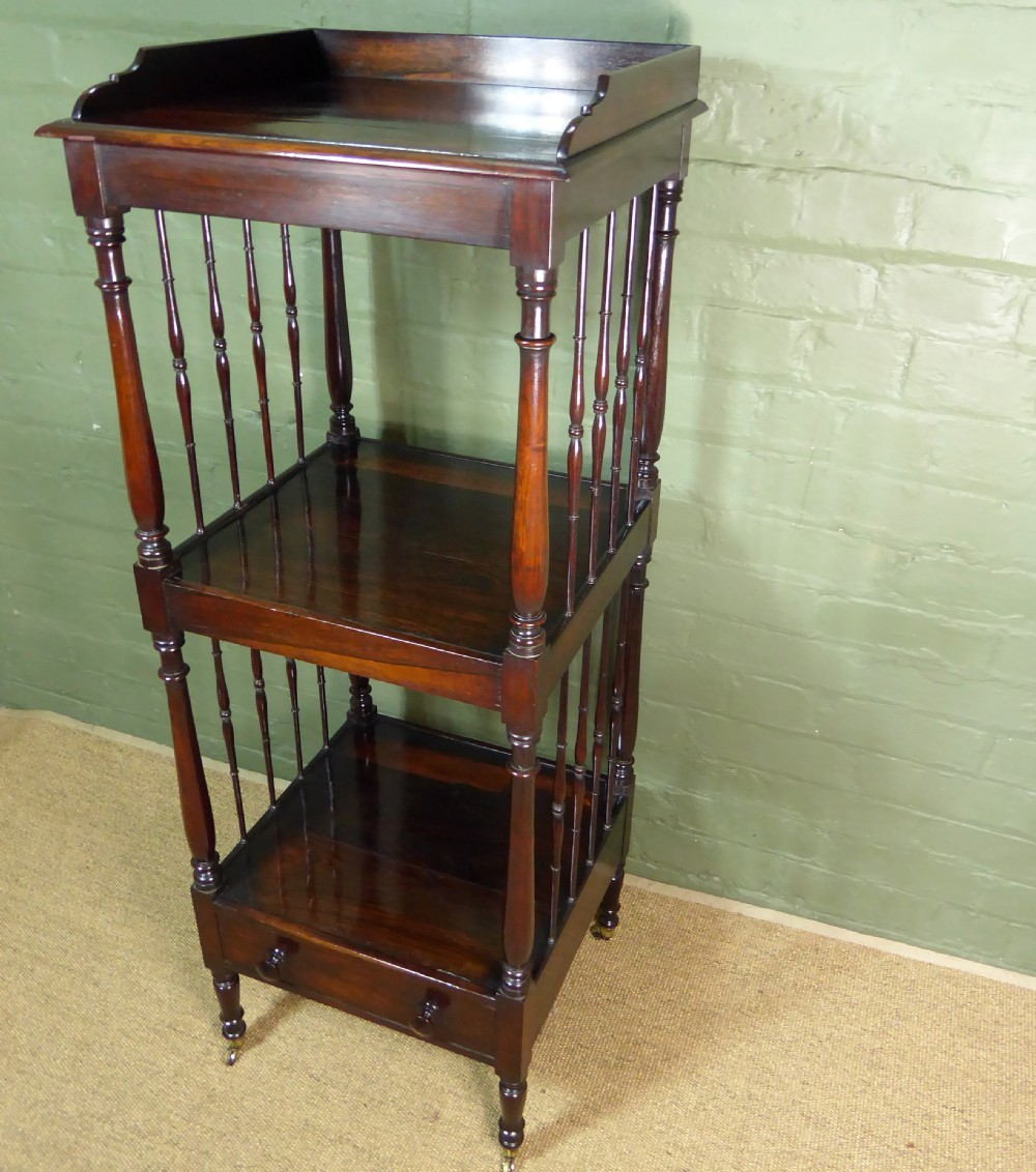 19TH C ROSEWOOD WHATNOT View III