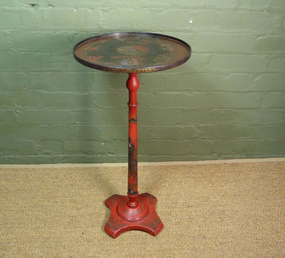 19TH C LACQUER TABLE