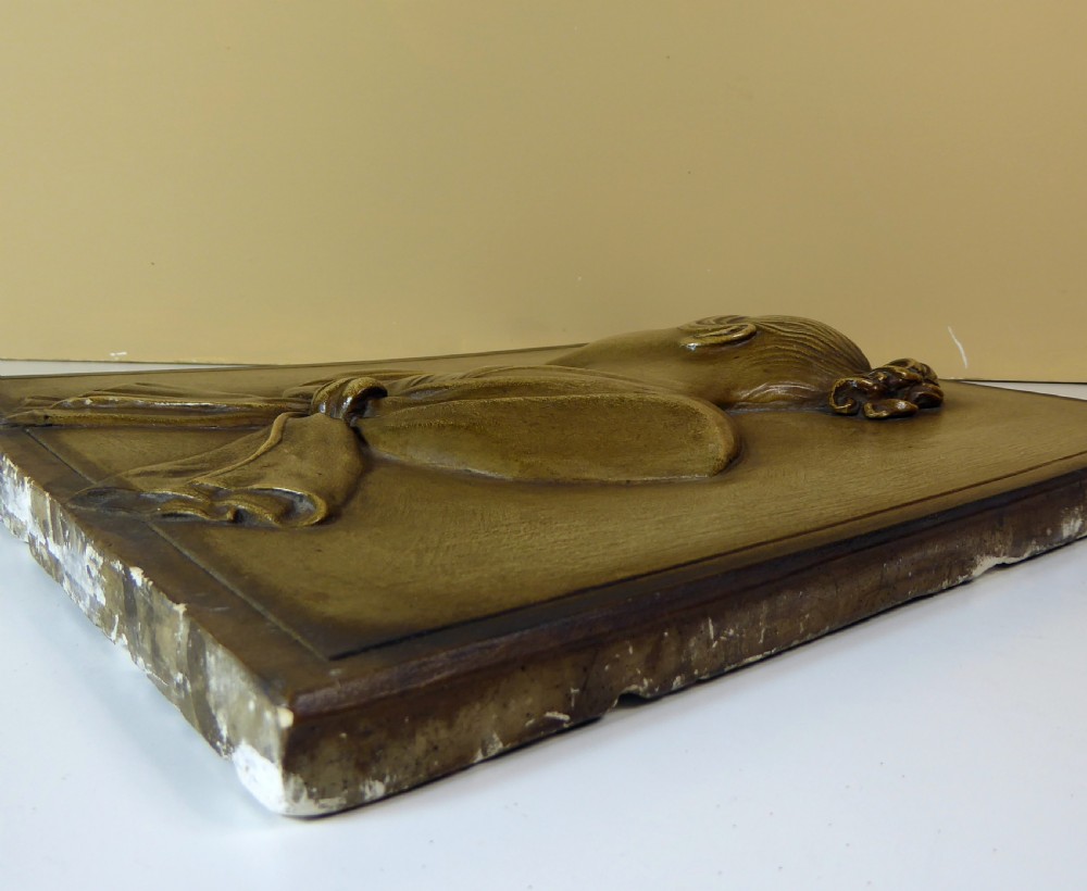 19TH C PORTRAIT PLAQUE OF A GIRL View V