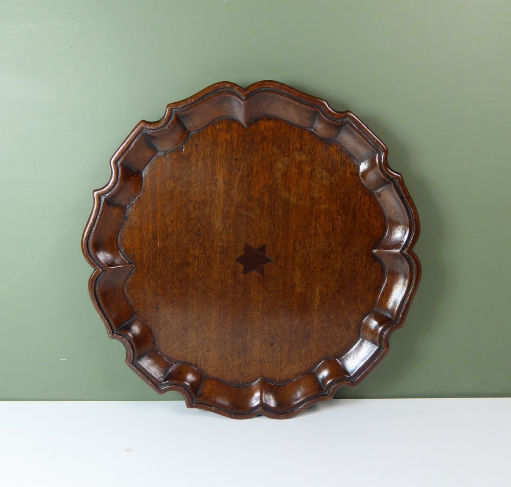 18TH C MAHOGANY TRAY
