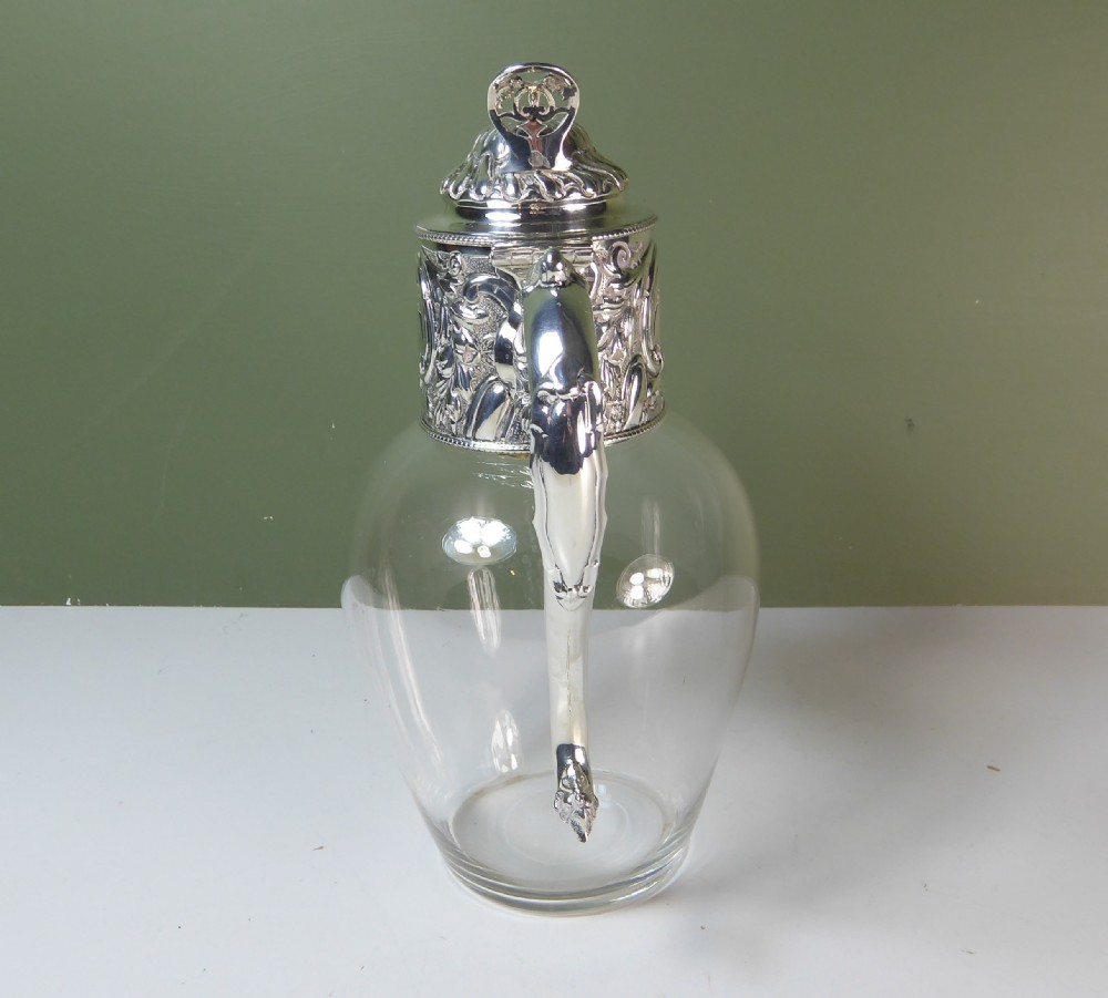 SILVER CLARET JUG 1889 View II