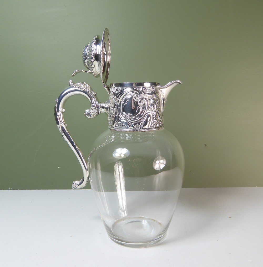 SILVER CLARET JUG 1889 View III