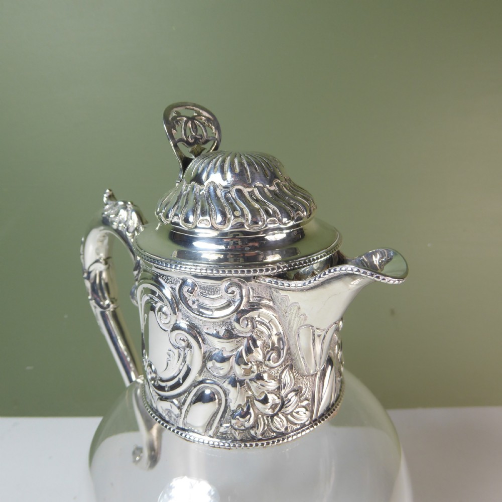 SILVER CLARET JUG 1889 View V