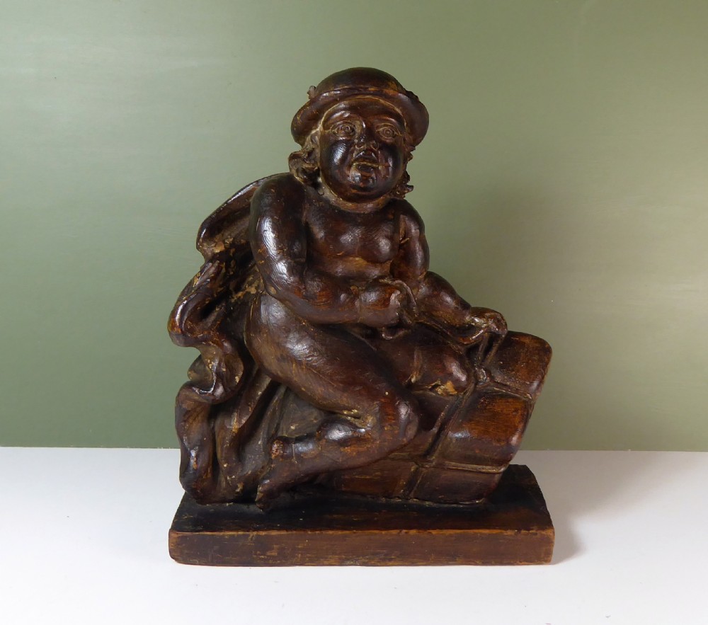 CARVED CHERUB C1800