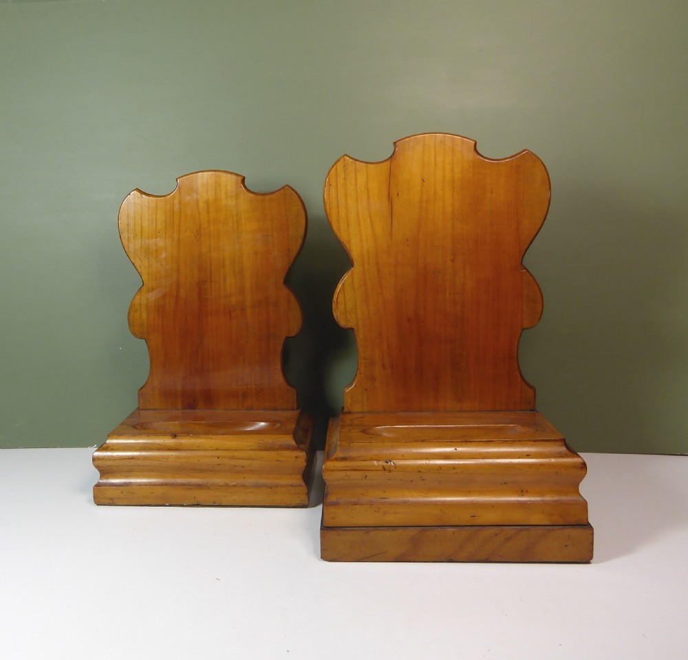 PAIR OF 19TH C SATINWOOD CHARGER STANDS View II