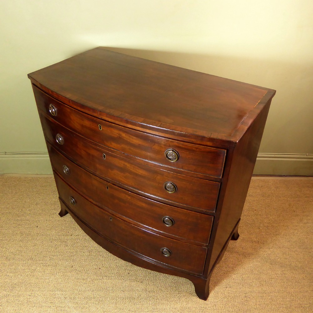 EARLY 19TH C MAHOGANY CHEST OF DRAWERS View III
