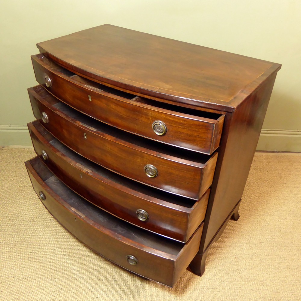 EARLY 19TH C MAHOGANY CHEST OF DRAWERS View VI