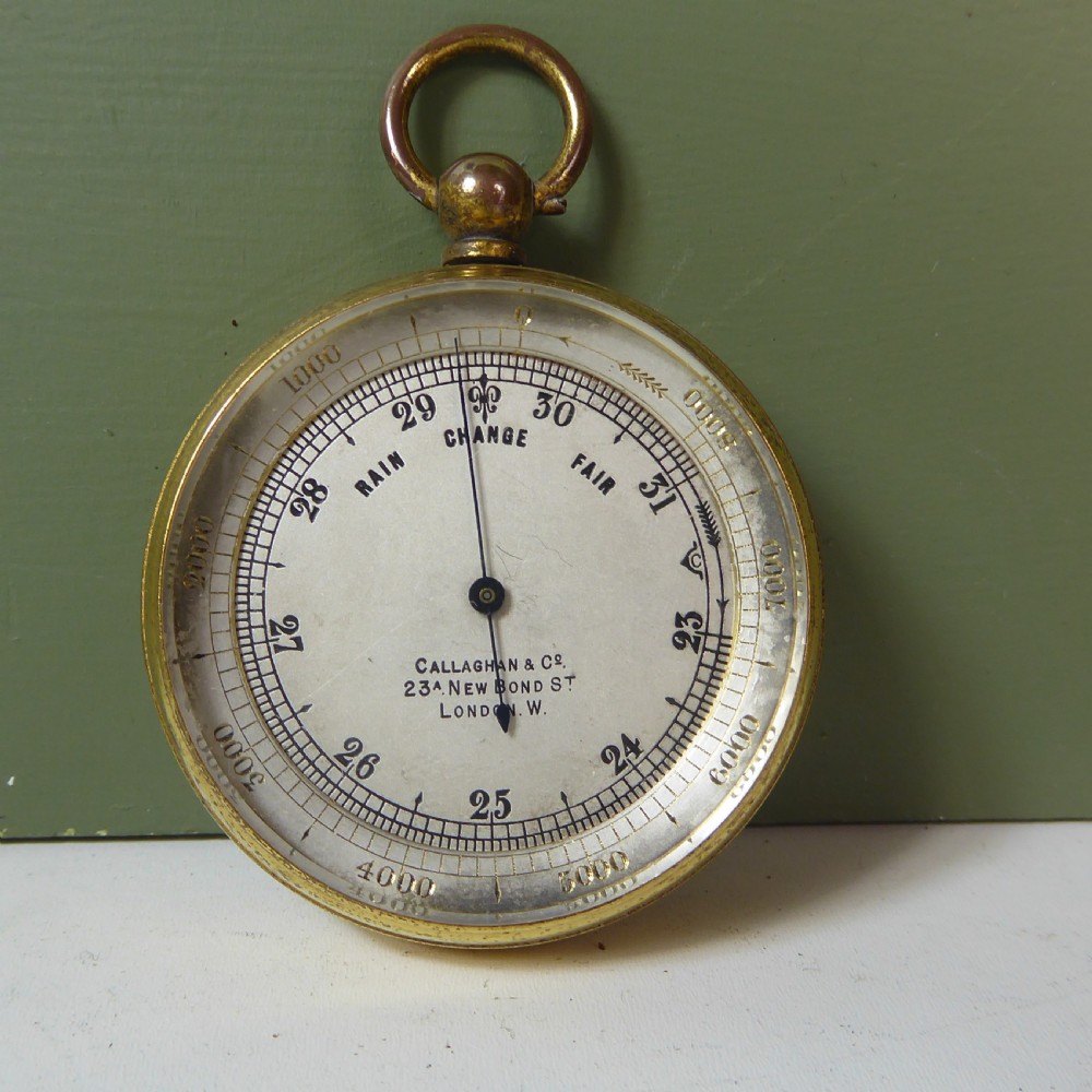 19TH C POCKET BAROMETER View III