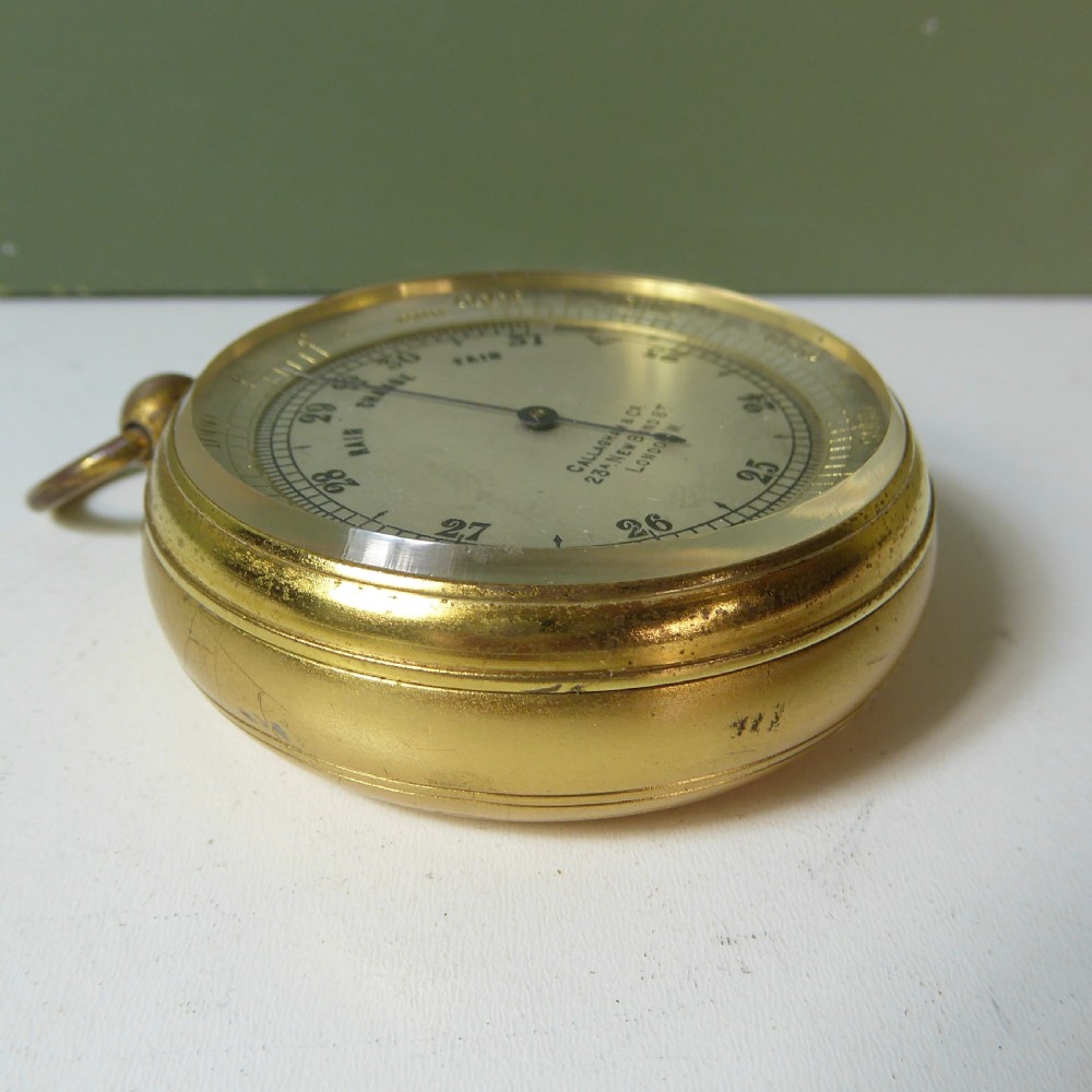 19TH C POCKET BAROMETER View VI