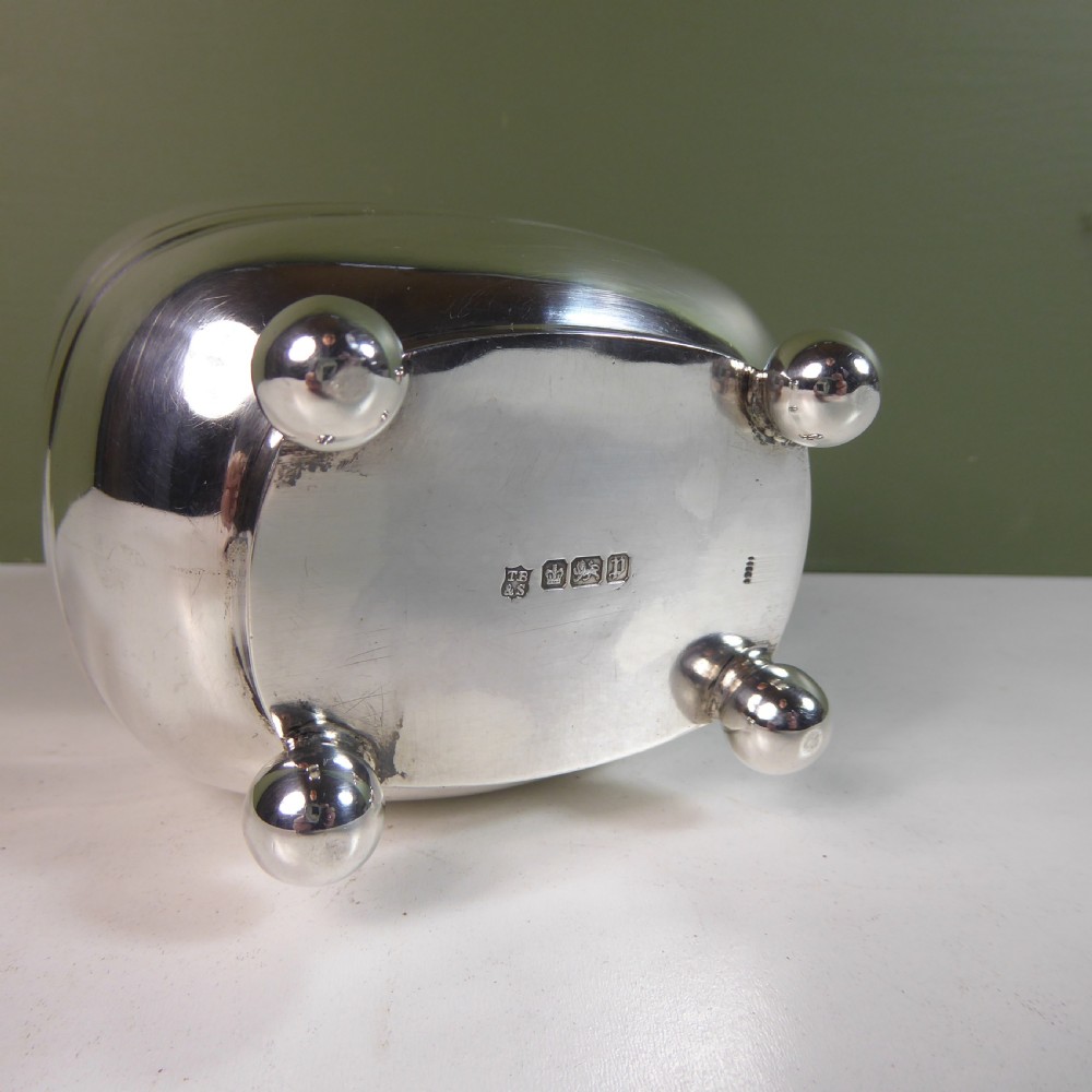 SOLID SILVER TEA CADDY 1907 View VI