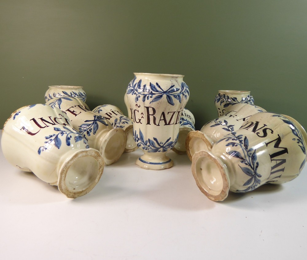 SET OF 18TH C APOTHECARY JARS View VI