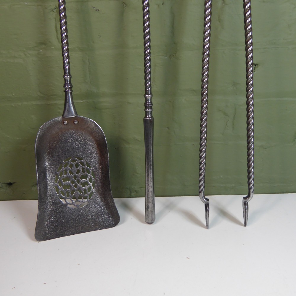 SET OF EARLY 19TH  C FIRE TOOLS View II