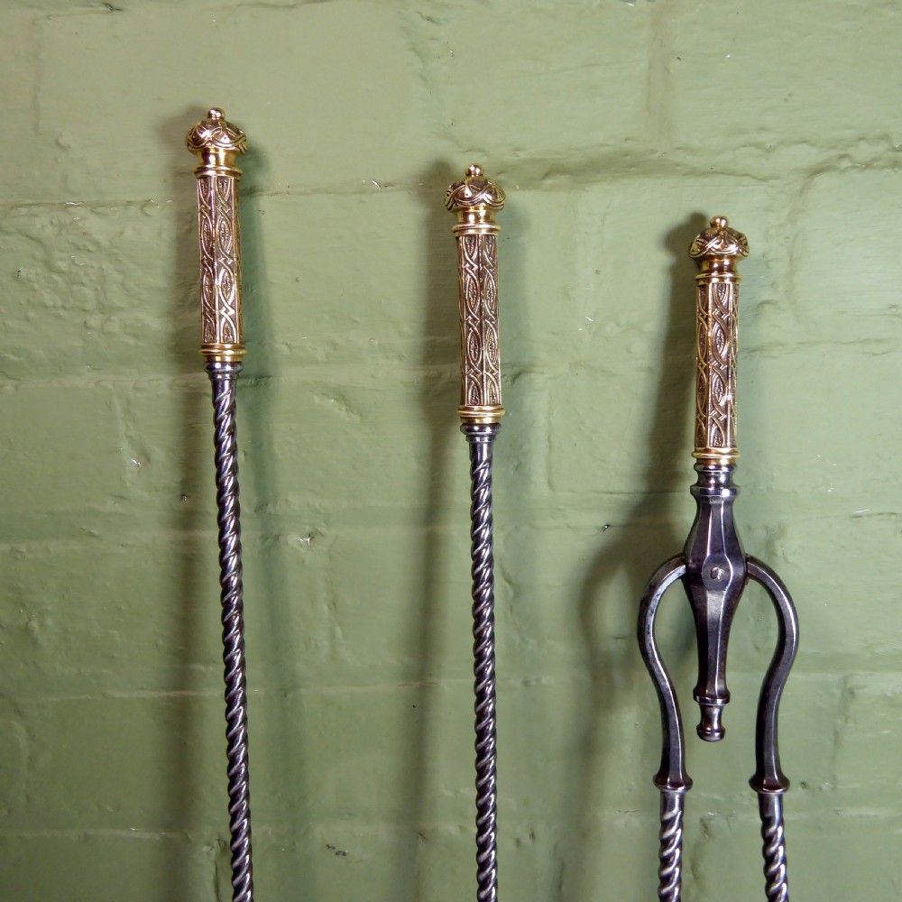 SET OF EARLY 19TH  C FIRE TOOLS View III