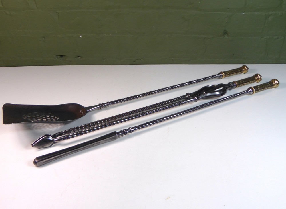 SET OF EARLY 19TH  C FIRE TOOLS View V