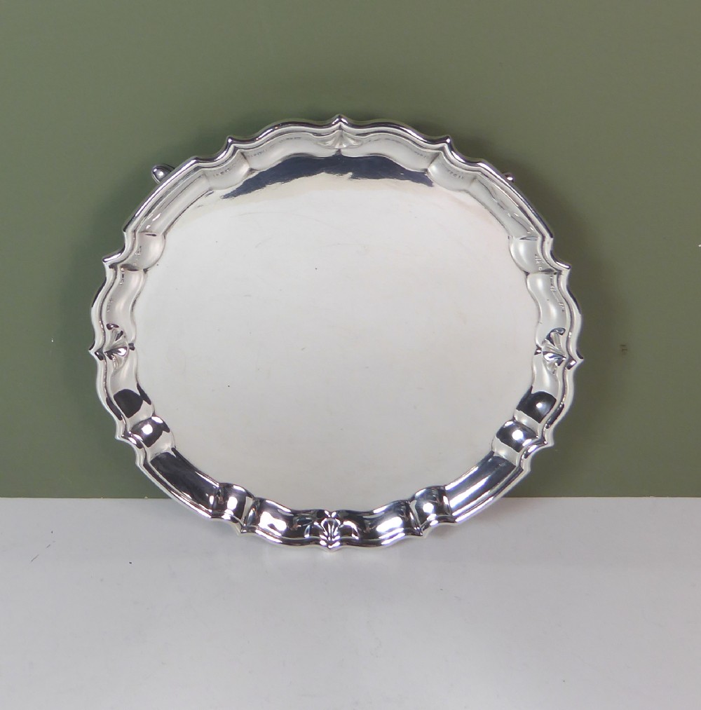 SOLID SILVER SALVER 1905