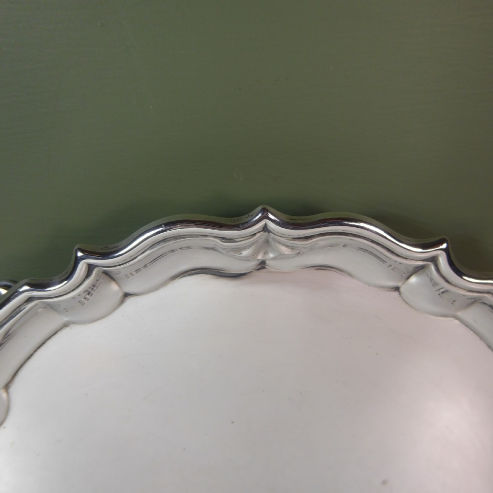 SOLID SILVER SALVER 1905 View II
