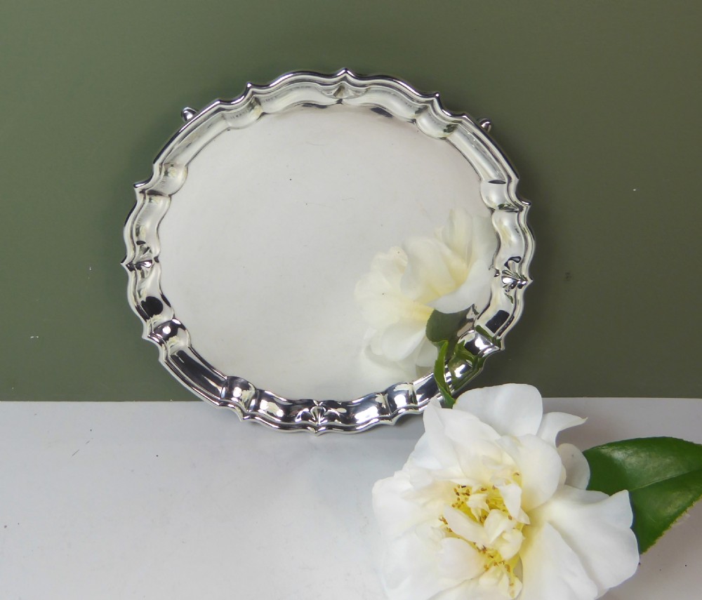 SOLID SILVER SALVER 1905 View V