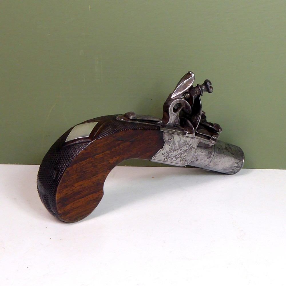 EARLY 19TH C FLINTLOCK PISTOL View III