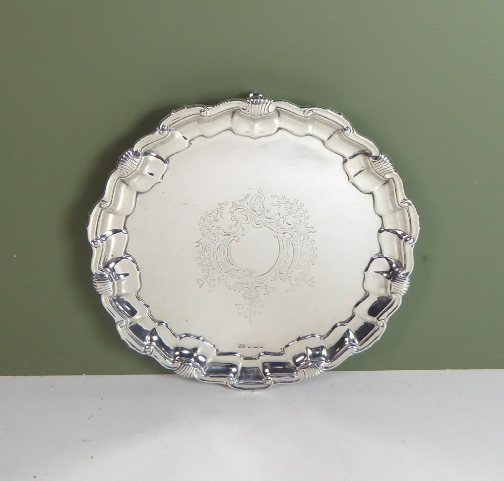 SOLID SILVER MAPPIN & WEBB SALVER 1898
