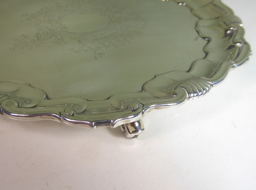 SOLID SILVER MAPPIN & WEBB SALVER 1898 View III