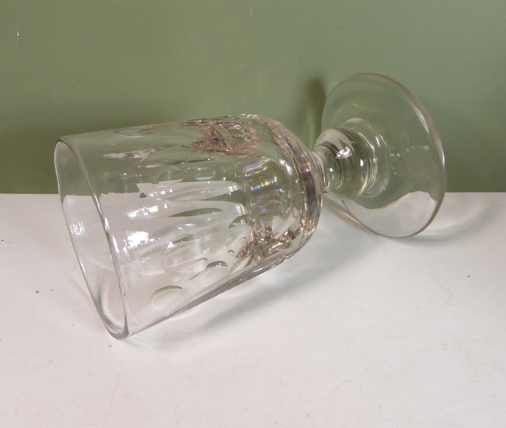 SET OF SIX 19TH C RUMMER GLASSES View II