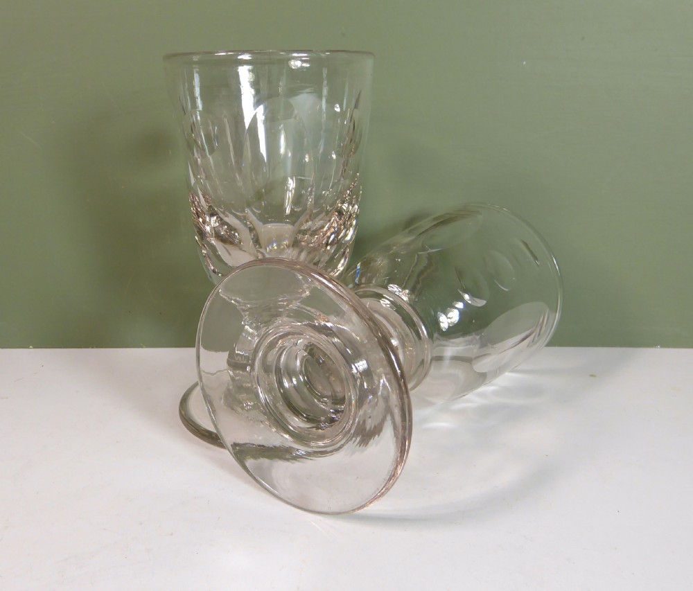 SET OF SIX 19TH C RUMMER GLASSES View IV