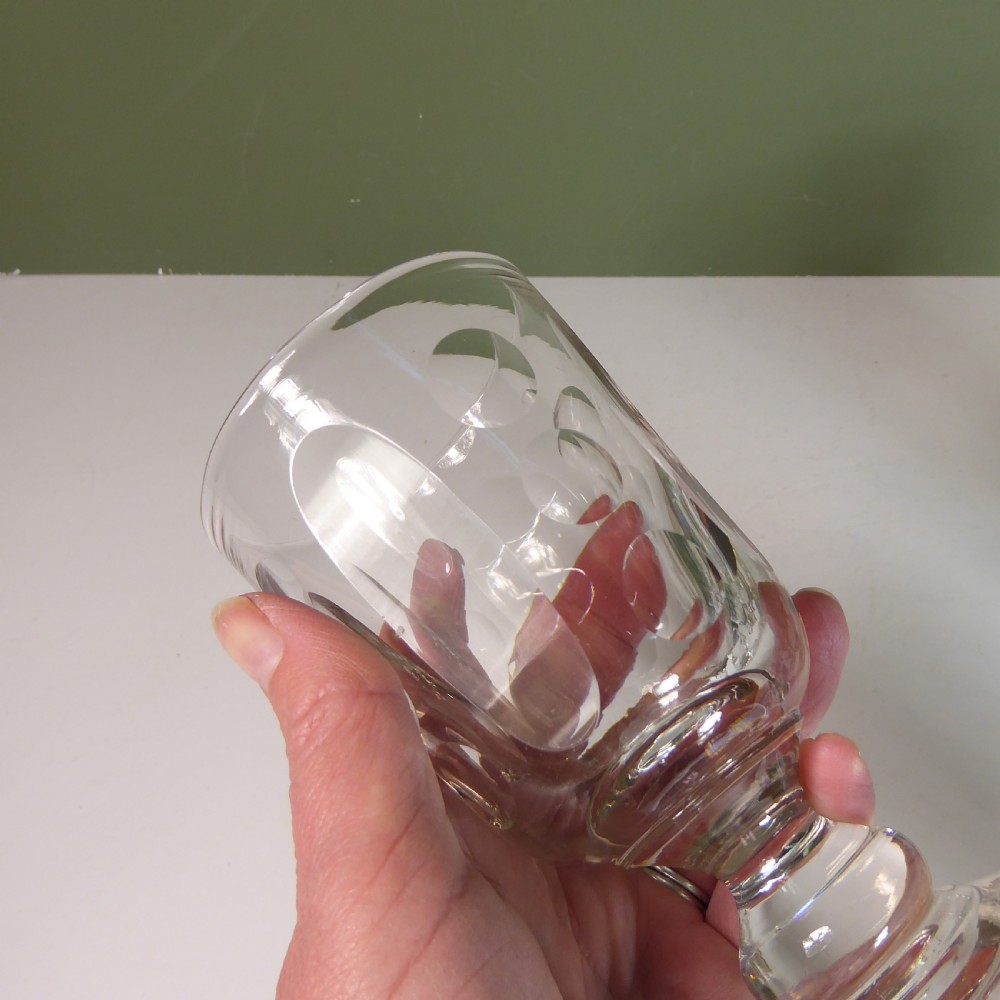 SET OF SIX 19TH C RUMMER GLASSES View VI