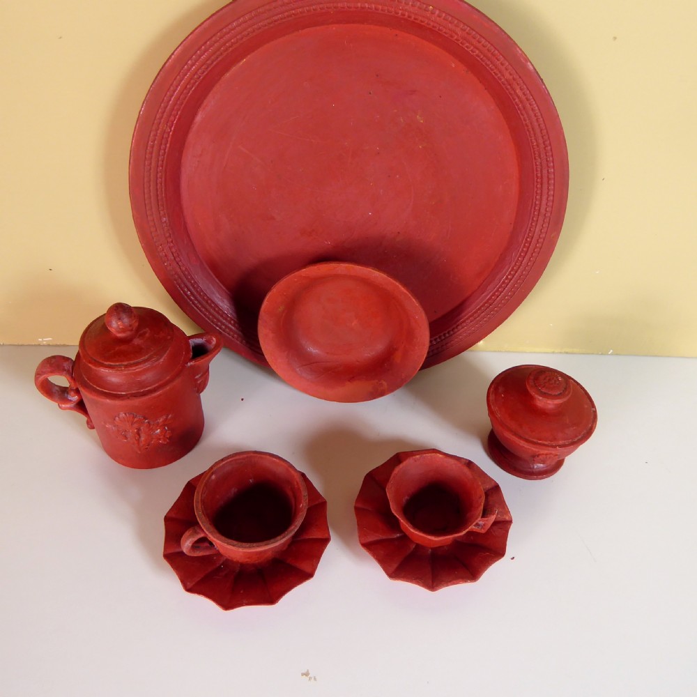 19TH C MINIATURE TEA SET View III