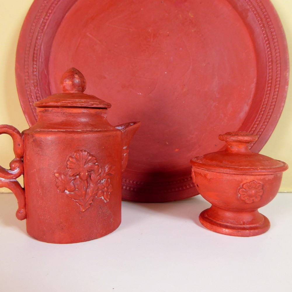 19TH C MINIATURE TEA SET View IV