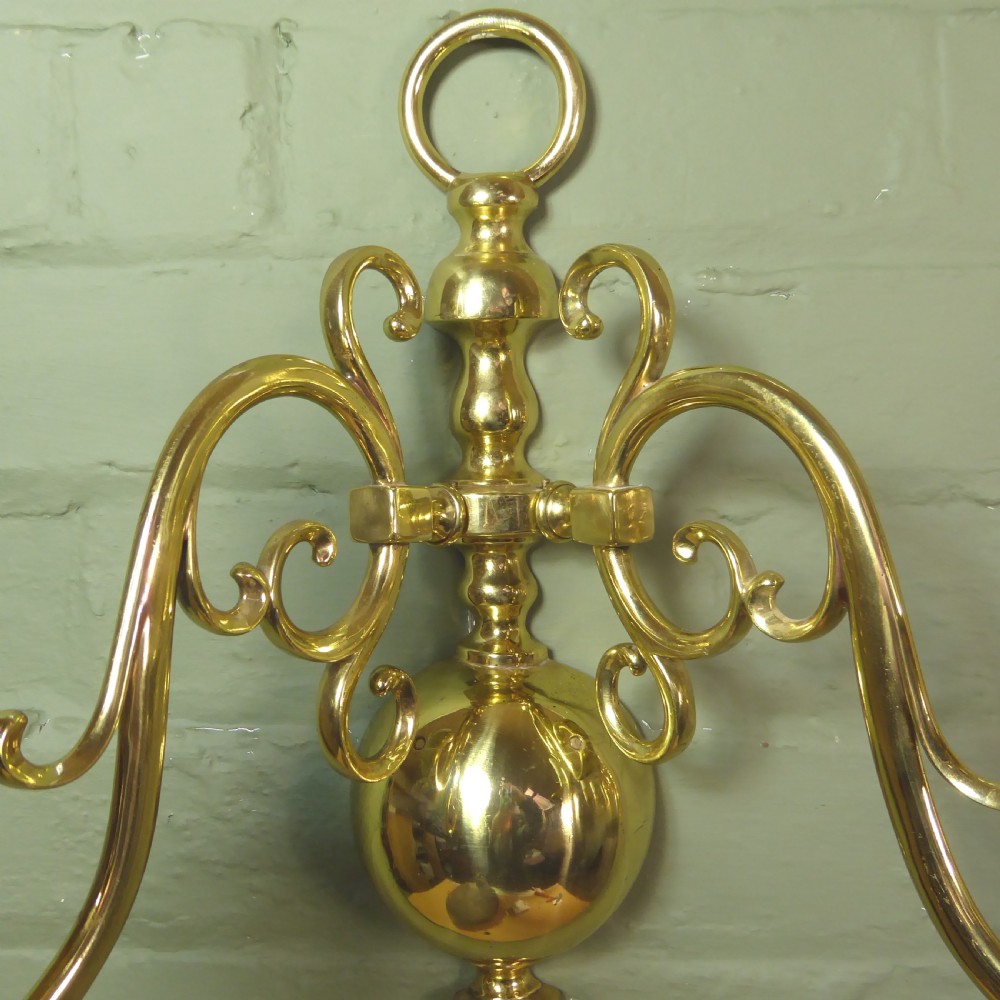 PAIR OF 19TH C BRASS WALL LIGHTS View IV