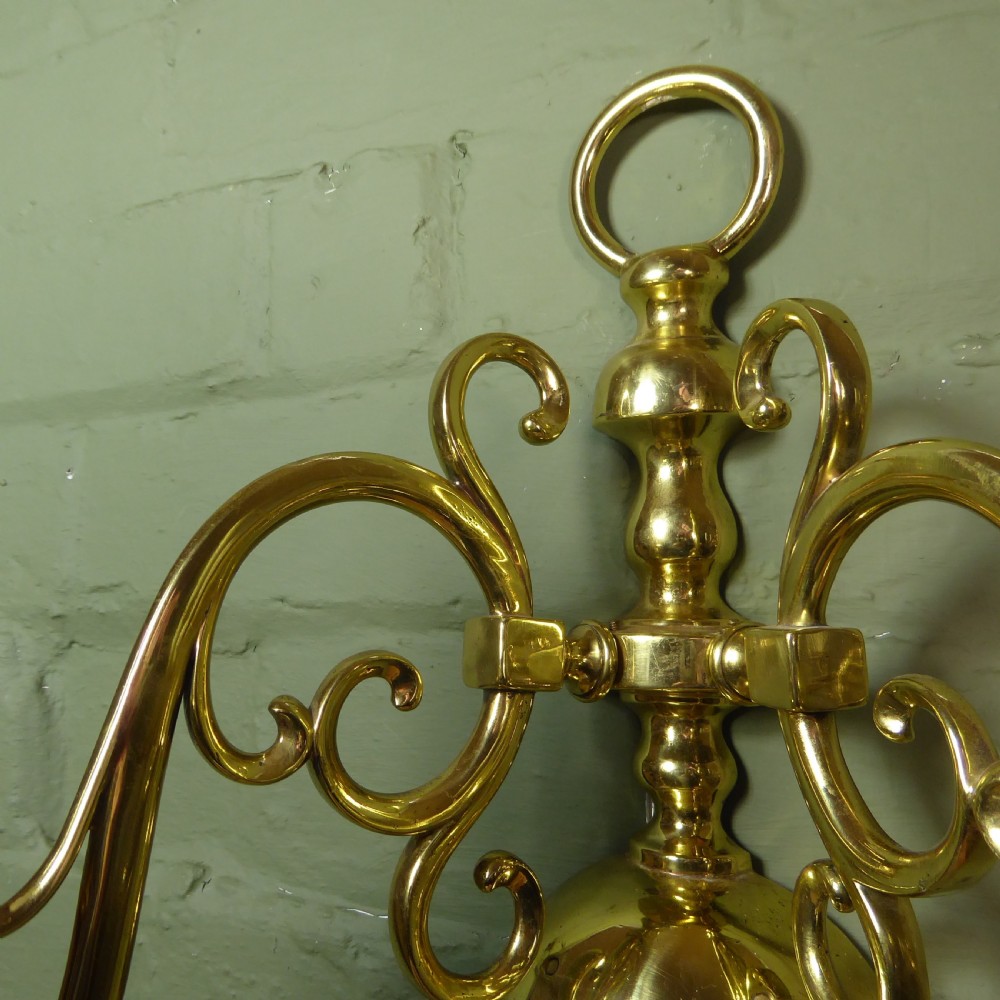 PAIR OF 19TH C BRASS WALL LIGHTS View VI