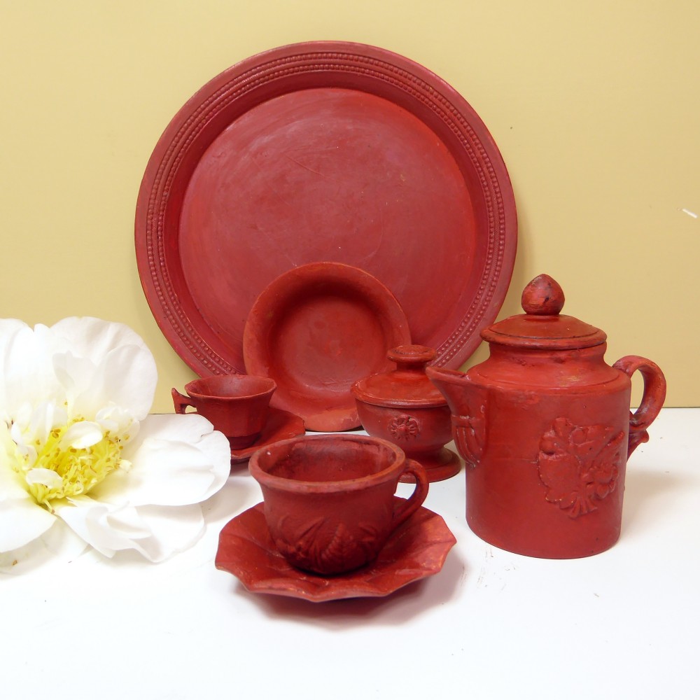 19TH C MINIATURE TEA SET View VII
