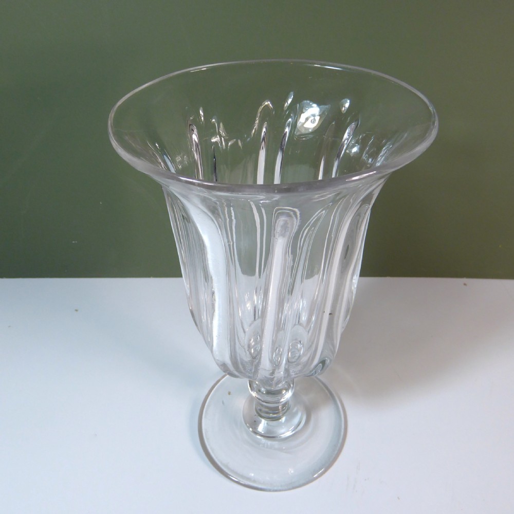19TH C GLASS CELERY VASE View II