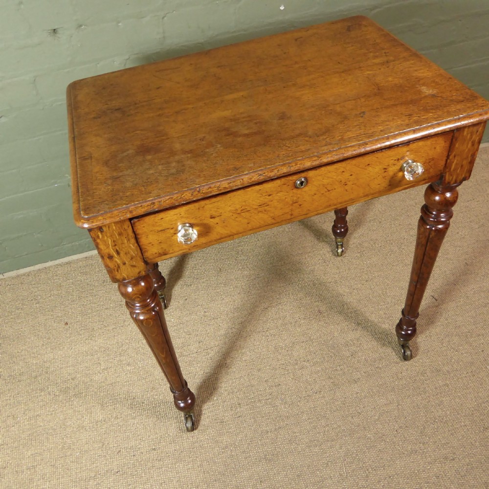 19TH C OAK SIDE TABLE View II
