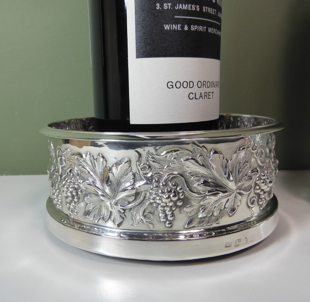 PAIR OF 19TH C SILVER COASTERS 1832 View VI