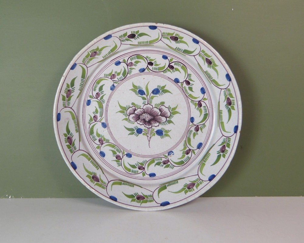 18TH C TIN GLAZED BOWL