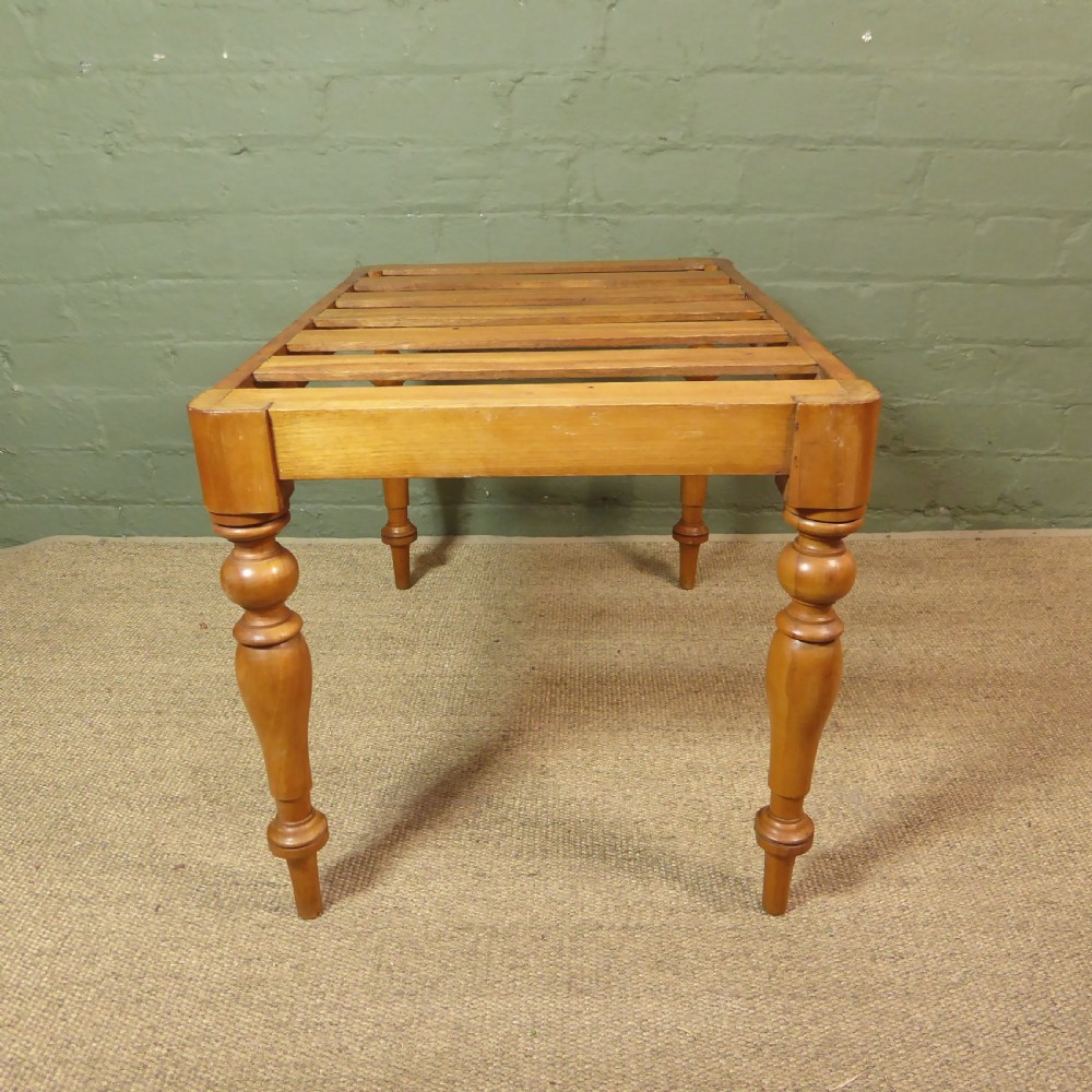 19TH C SATINWOOD LUGGAGE STAND View V