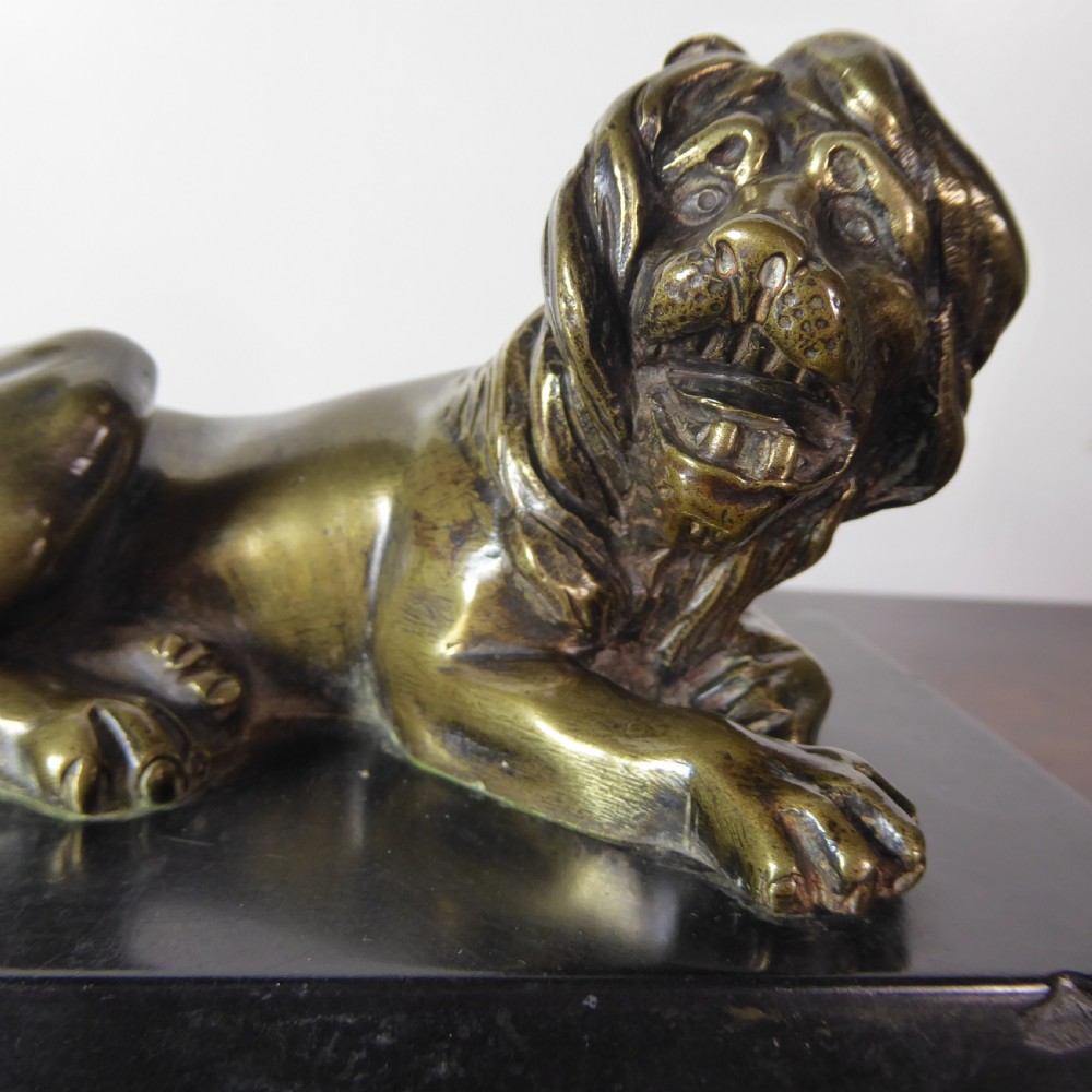 EARLY 19TH C BRONZE LION View II