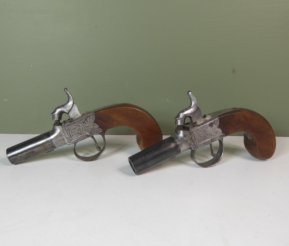 PAIR OF EARLY 19TH C PISTOLS