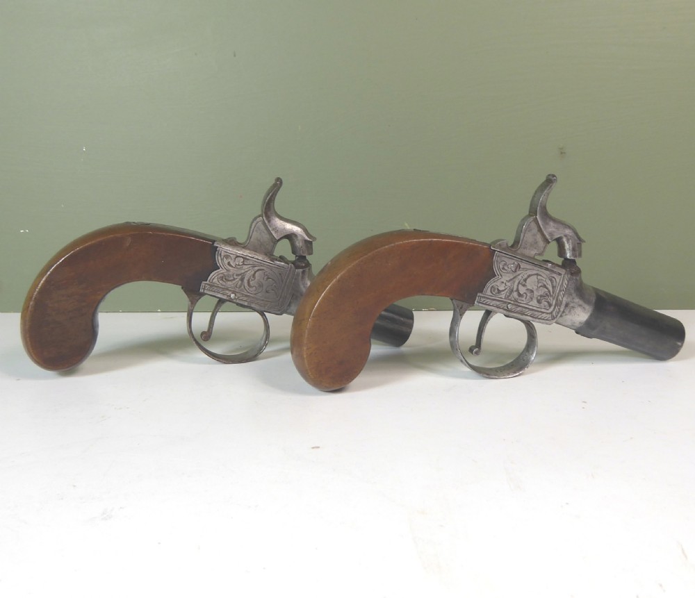 PAIR OF EARLY 19TH C PISTOLS View II