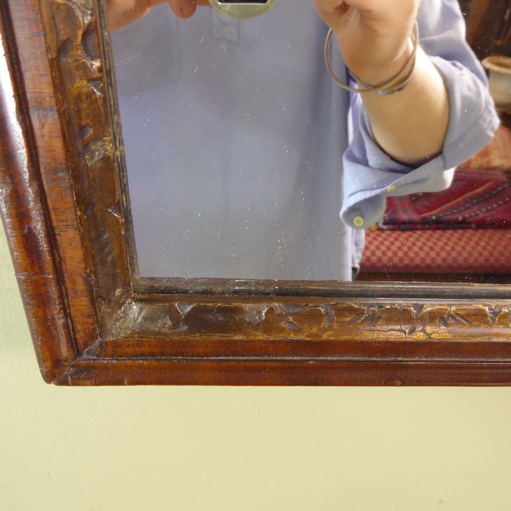 EARLY GEORGE III WALNUT MIRROR View II