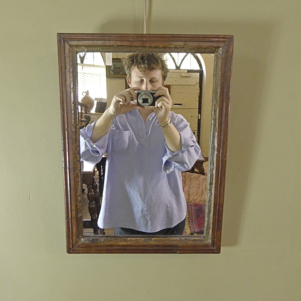 EARLY GEORGE III WALNUT MIRROR View IV