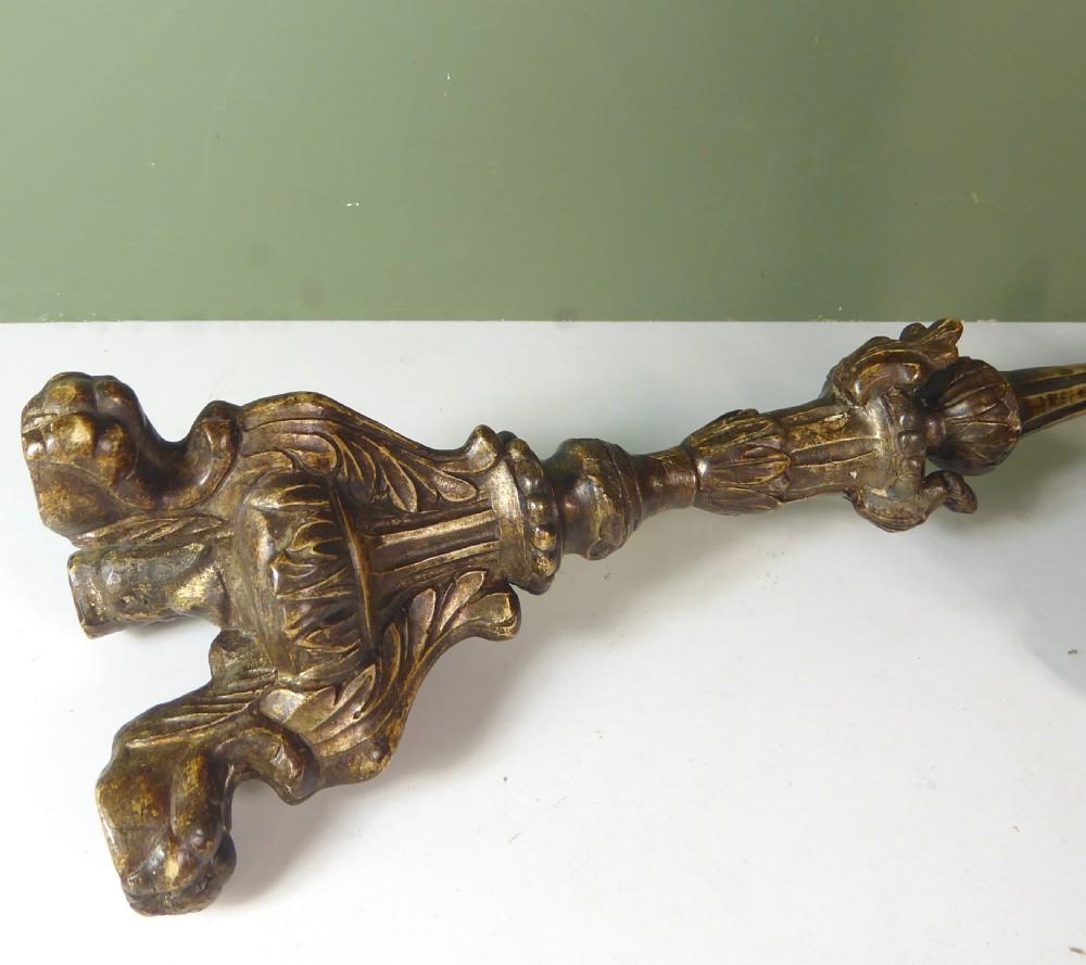 PAIR OF EARLY 18TH C CARVED GILTWOOD CANDLESTICKS View VII