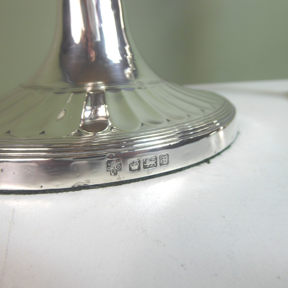 PAIR OF SILVER CANDLESTICKS 1915 View III