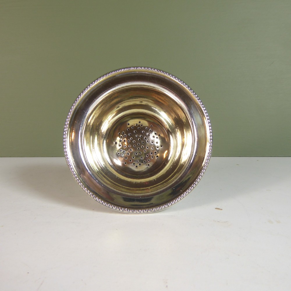 19TH C SILVER PLATED WINE FUNNEL View III